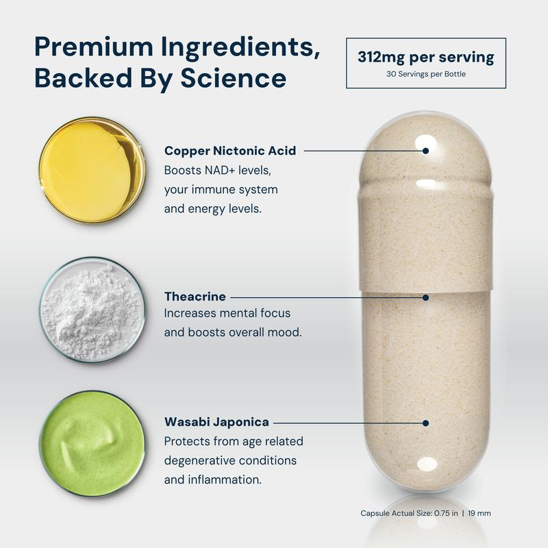 Veliza NAD3 NAD+ Booster - Longevity & Cellular Health
