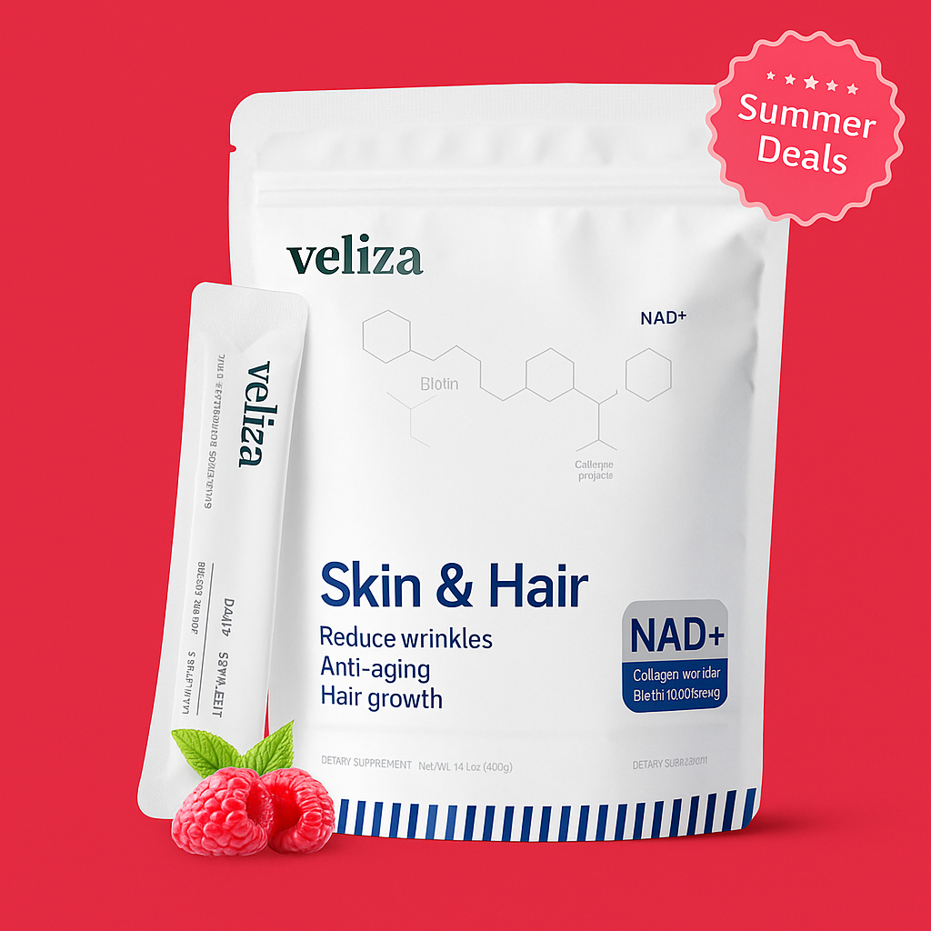 Veliza Anti-Aging Biotin & NAD+ Packs