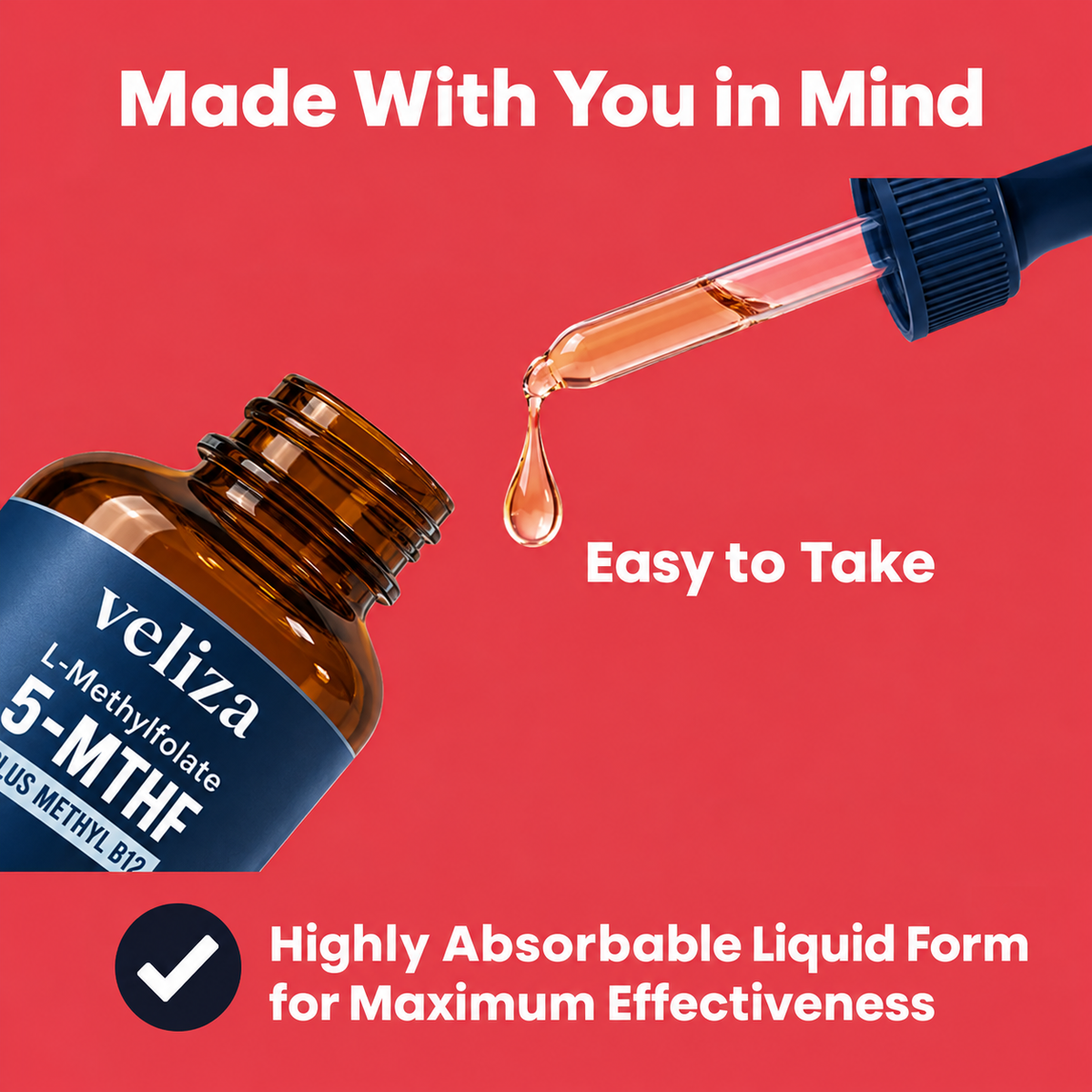 Veliza L-Methylfolate & B-12 Complex
