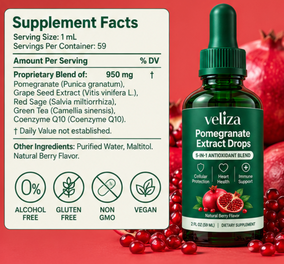 Veliza Pomegranate Extract Drops