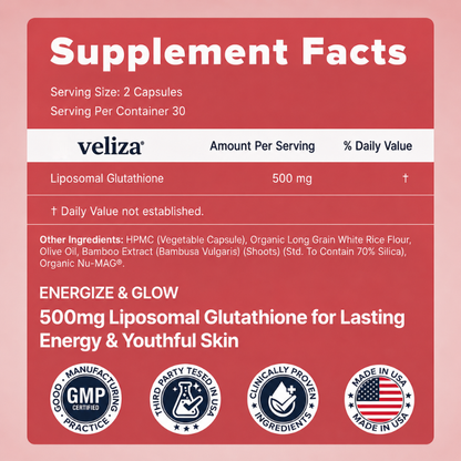 Veliza Liposomal Glutathione Capsules