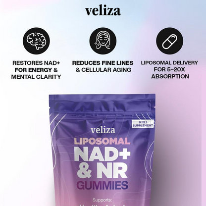 Veliza Liposomal NAD+ & NR Gummies